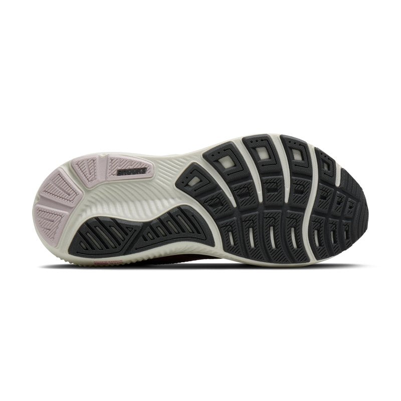 Brooks Women’s Ghost 17 Neutral Running Shoe - Poppy Seed/Pink/Bluewash - 8 Medium