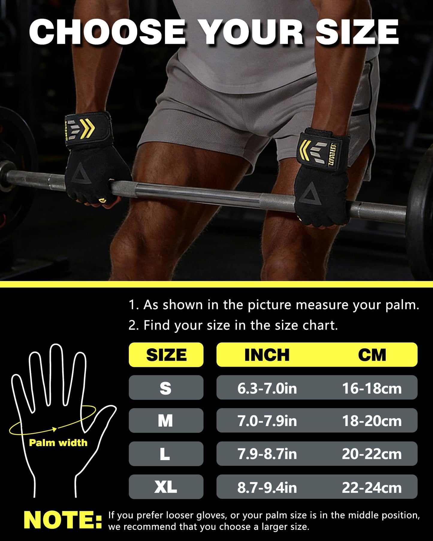 FitDA 2-in-1 Workout Gloves, Weight Lifting Gloves with Wrist Wrap Support for Men & Women, Ventilated Fingerless Padded Gym Glove for Weightlifting Pull-Ups & Fitness Training,L