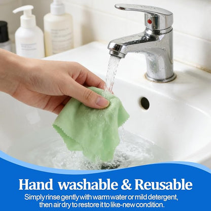 21 Pack Glasses Cleaning Cloths, Premium Ultra-Soft Lens Wipes Cloth