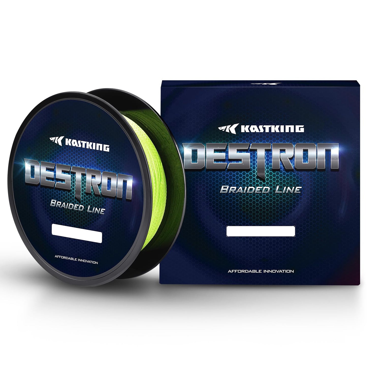KastKing Destron Braided Fishing Line, Grass Green, 4 Stands, 20LB, 600Yds