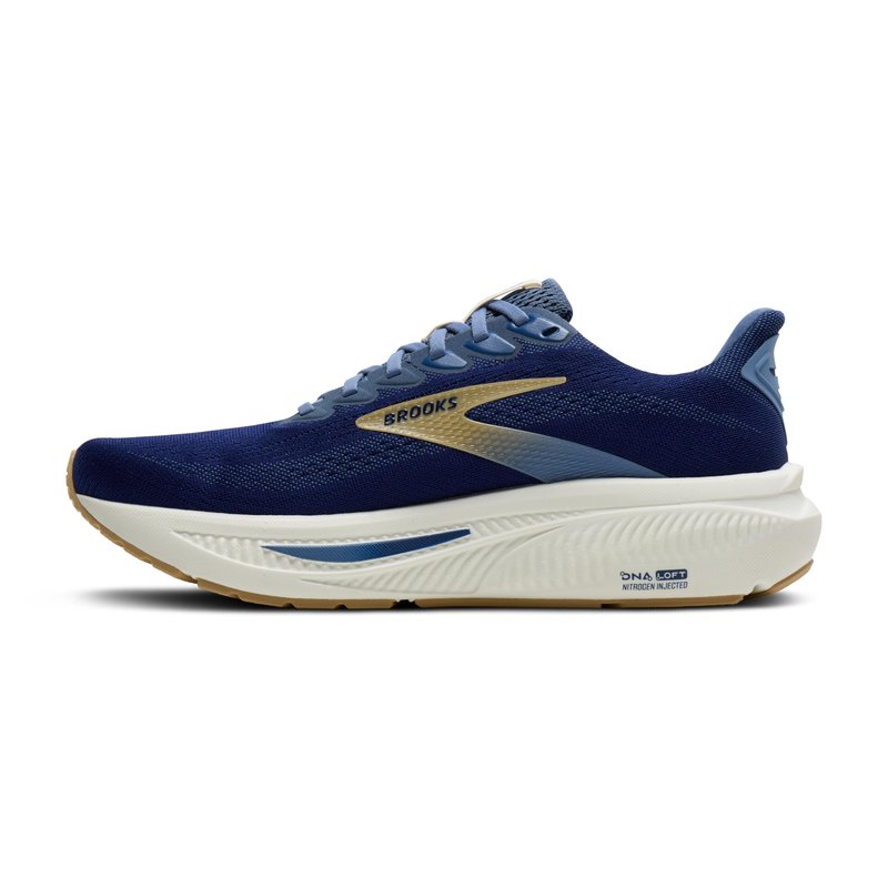 Brooks Men’s Ghost 17 Neutral Running Shoe - Beacon Blue/Moonlight/Starfish - 9 Medium