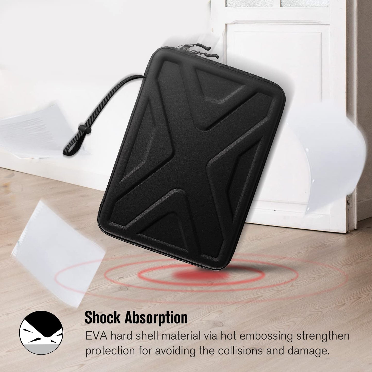 SITHON Hard Shell Laptop Sleeve Case for 15.6 Inch Acer Aspire 1/3/5/7, 15.6" ASUS VivoBook/Lenovo IdeaPad L3 and Other 15.6 inch HP Dell Samsung Laptop Chromebook, Shock Absorption Computer Bag