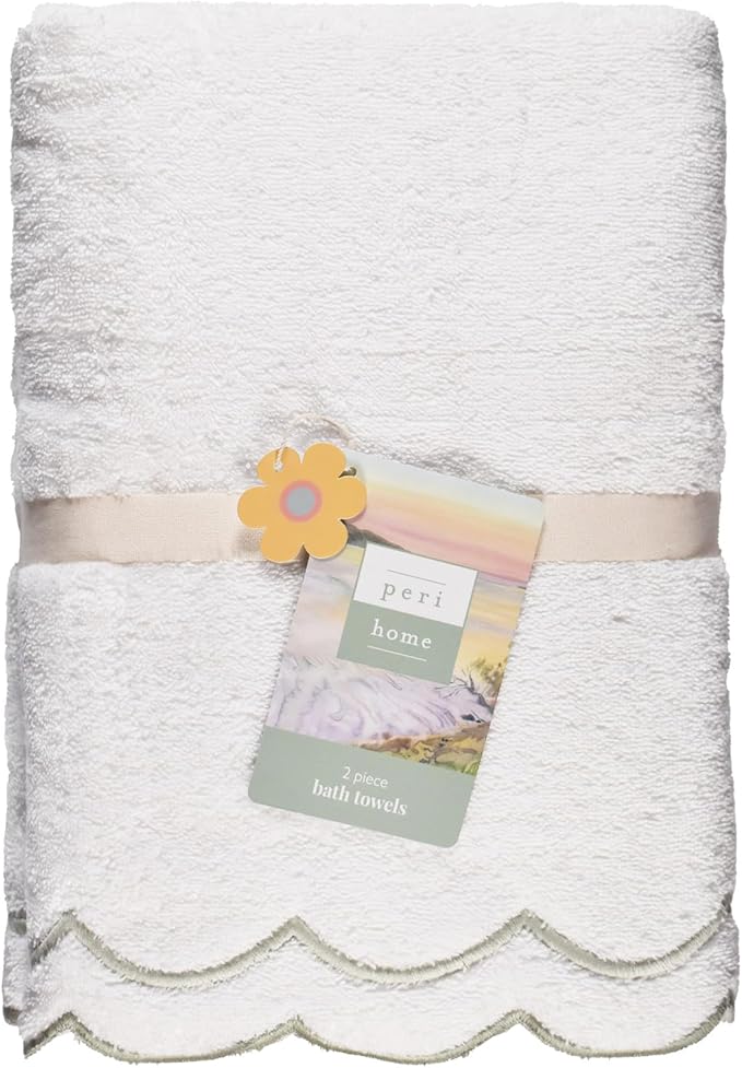 Peri Home 2 Piece Bath Towel Set, 500 GSM, 100% Cotton Towel
