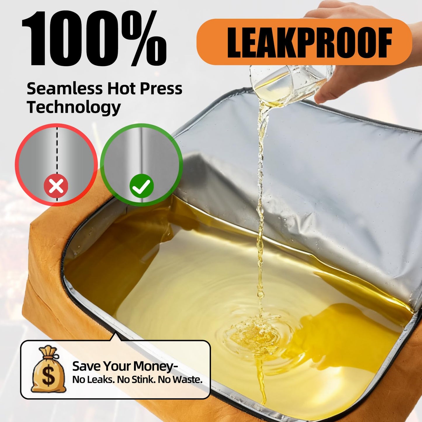 270° Opening BBQ Blanket for Resting Meat, Insulated Leak-Proof Meat Resting Bag for Brisket, Father's Day Birthday Gift for Men Dad Husband, Smoker Grilling Accessories for Party Kitchen Camping
