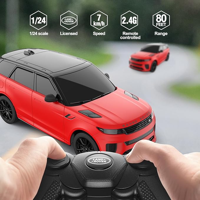 RC Range Rover Toy Car Rastar 1/24 RC Car Range Rover Sport SV Remote Control Car for Adults Boys