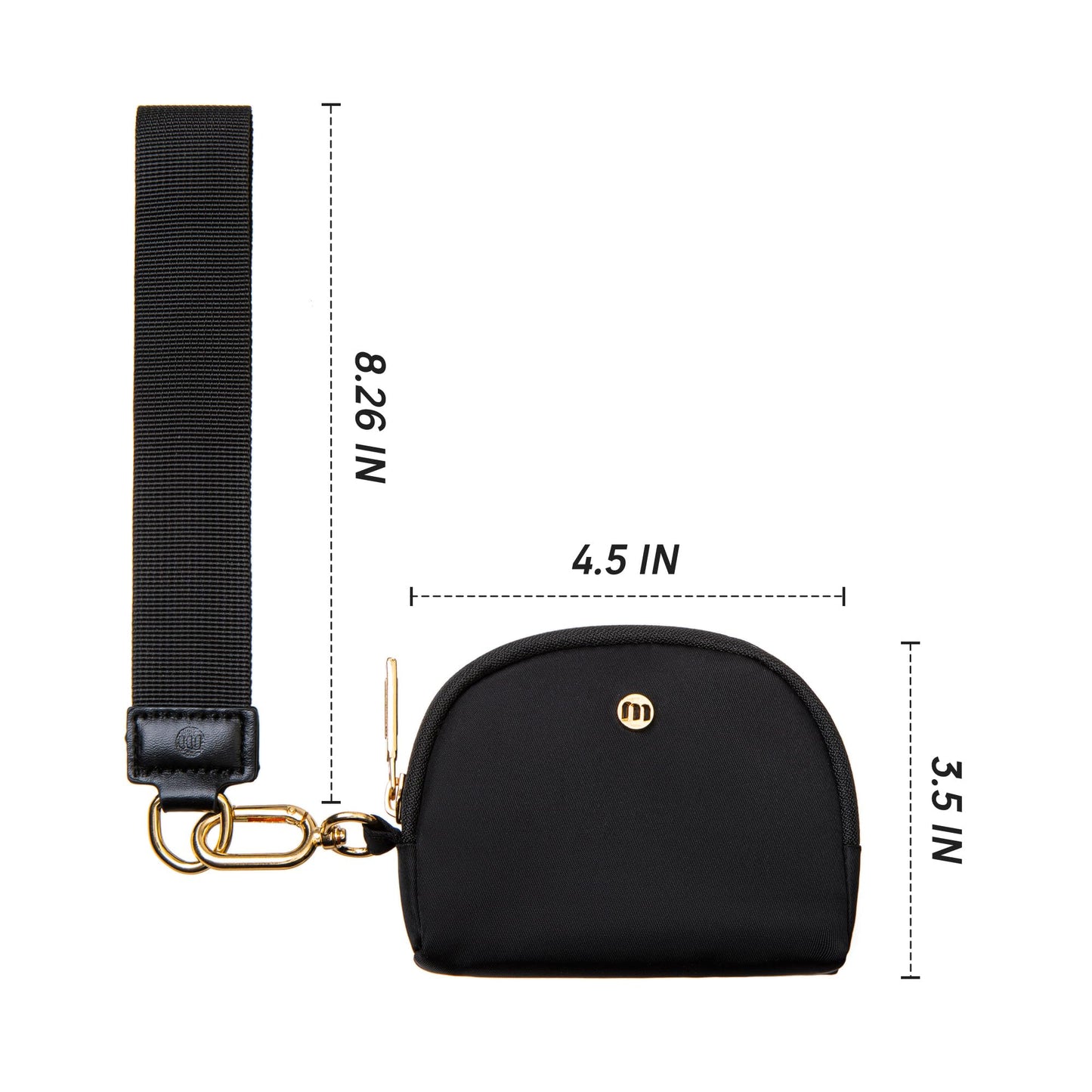 Mum's memory Mini Zip Around Wristlet Wallet for Women Dual Pouch Wristlet Portable Wallet Coin Purse Mini Women Coin Pocket (Leopard)