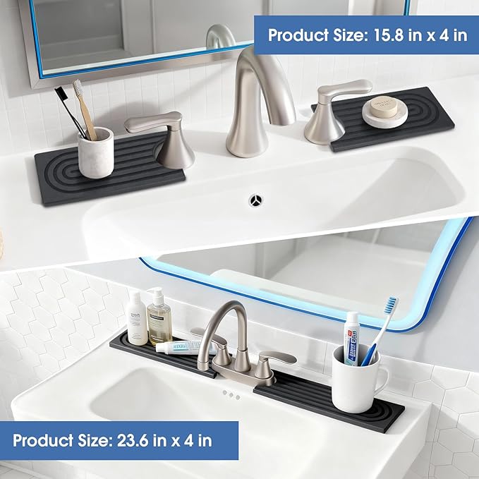 Fast Drying Stone Faucet Mat for Kitchen Sink