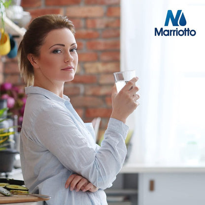 MARRIOTTO Replacement for GE RPWFE, RPWF (Built-in CHIP) Refrigerator Water Filter, Compatible with GFE28GELDS, PFE28KELDS, PFE28KYNFS, GFD28GELDS, GYE22HMKES, GFE28GYNFS, GFD28GYNFS, Pack of 1