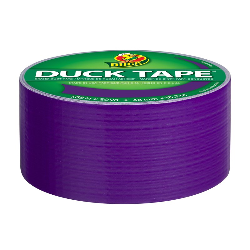 Duck 283138 Tape, Purple Duchess, 1.88 inches x 20 Yards, Single Roll, Multicolor, 60 Foot