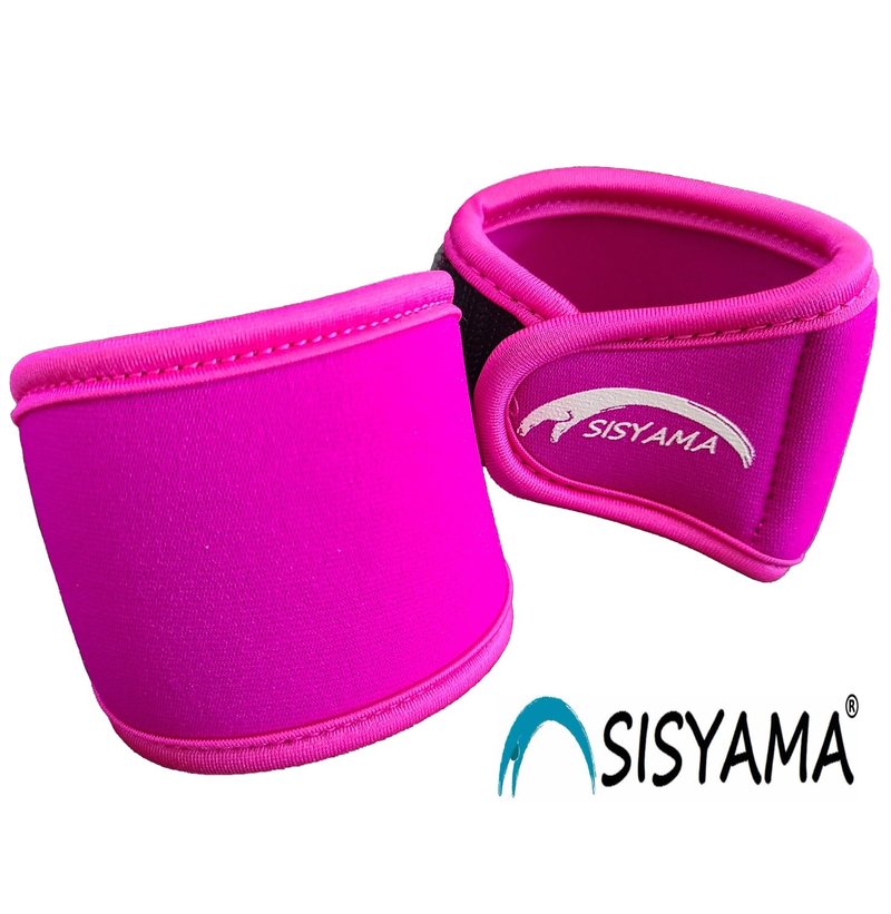 SISYAMA 2x Adjustable Neoprene Wrist Support WristBands SIZE Men Women Youth Kid Small Petite 360° COMFORT FIT (Youth Pink)
