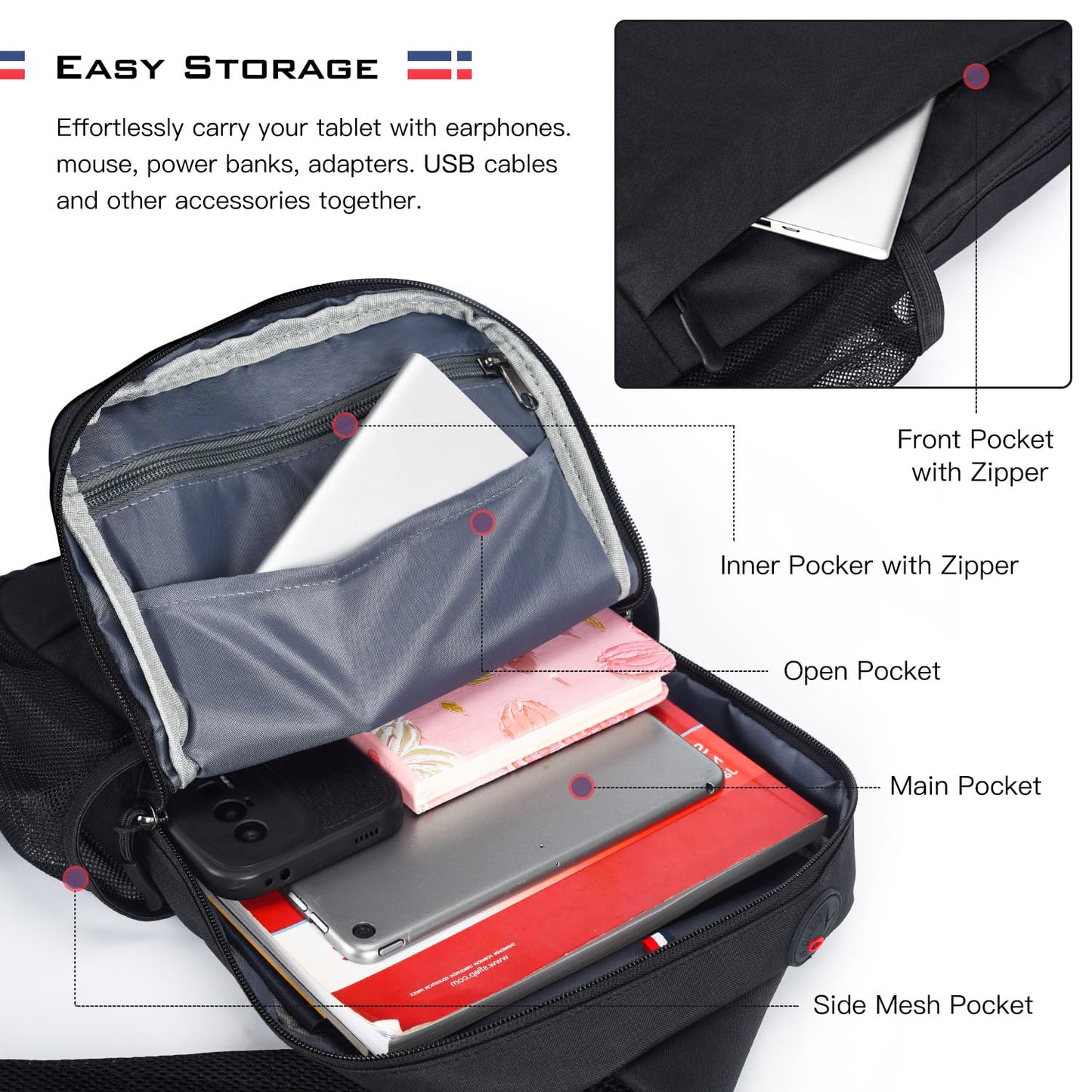 Tablet Sleeve for iPad Air 13 Inch M4 M3 M2/iPad Pro 13 M5 M4/iPad Pro 12.9" 6/5/4/3/2/1 with Magic Keyboard/MacBook Neo 13 inch,Samsung Galaxy Tab S10+ S9+ Plus FE+/S8+ 12.4" Carrying Shoulder Bag
