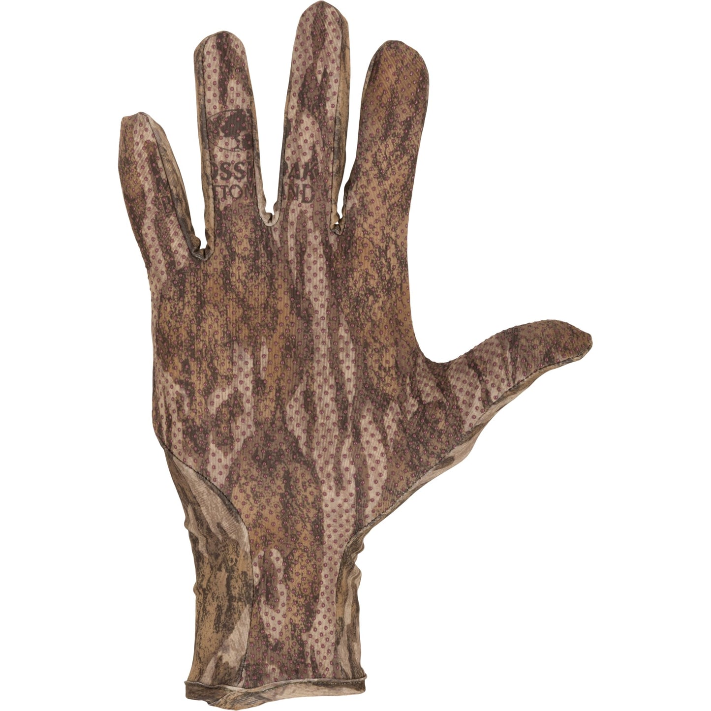 Drake Waterfowl Performance Turkey Stretch Knit Snug Fit Lightweight Flexible Hunting Gloves with Silicone Grip Texture Palm, Bottomland Large-X-Large