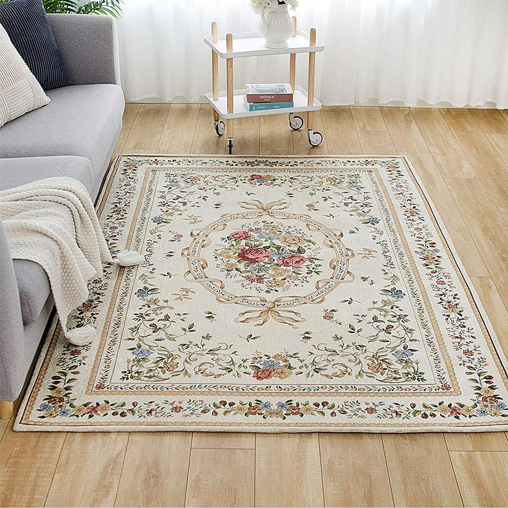 UKELER Royal Collection New Traditional Oriental Rug Home Decor Collection Floral Rugs Carpet for Bedroom, 4' x 6', Euro Romance
