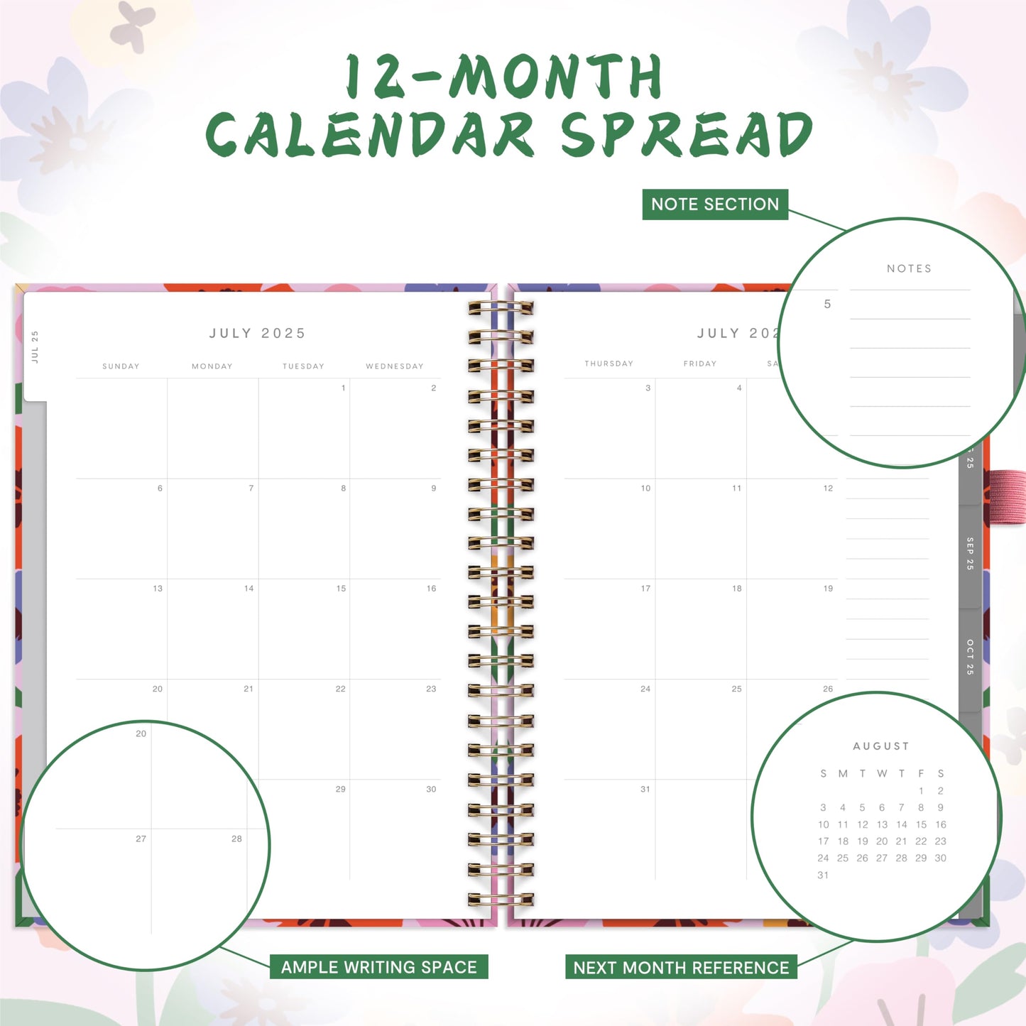 And Per Se Teacher Planner 2025-2026 Academic Year -Teacher Lesson Planner from July 2025 to June 2026, 8.5" x 11", Weekly & Monthly Planning for Teachers with Monthly Tabs, Stickers (Color Block)