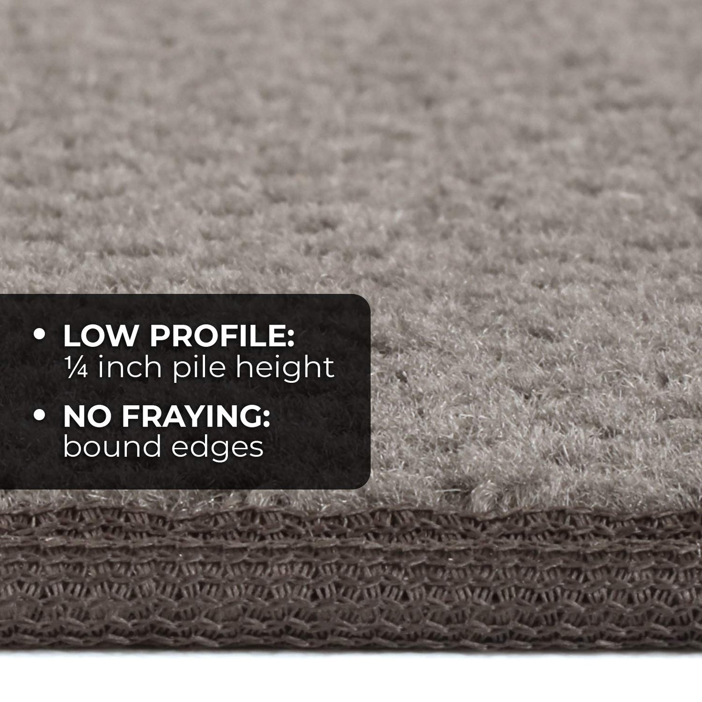 House, Home and More Skid-Resistant Carpet Runner - Gray - 10 Feet X 48 Inches