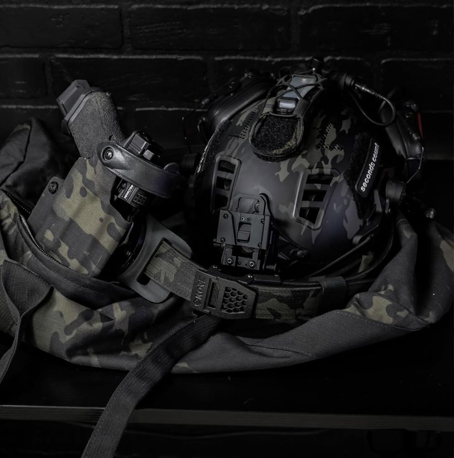 KORE USA-Made Black Multicam® Tactical Gun Belt | X6 Buckle & Reinforced Tactical CCW Belt (Fits 24" to 54")