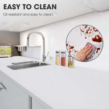 ALIUNI Drawer and Shelf Liner, Non-Slip Kitchen Cabinet Liners Non-Adhesive Thick Strong Grip Waterproof Washable Mats Protect Dresser Shelves Cupboard Bathroom Cabinets, White, 12 in X 10 FT