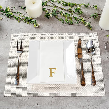 Luxenap 15.8 X 7.9 Inch Linen-Feel Guest Towels, 2000 Lettered Hand Towels