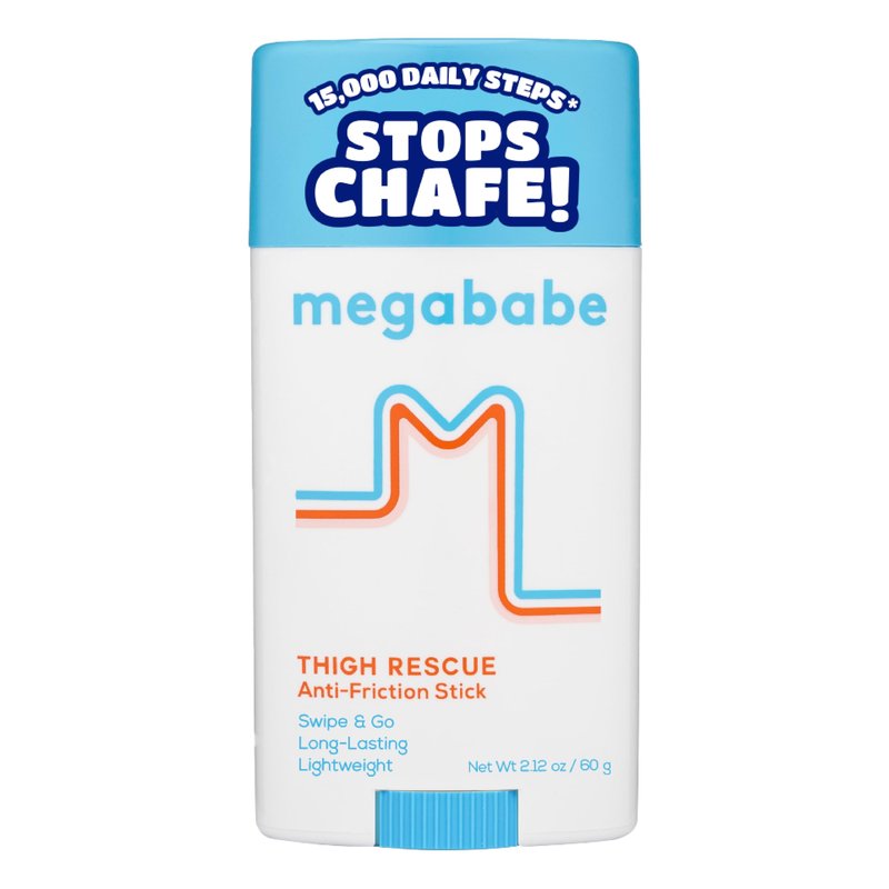 Megababe Thigh Rescue Anti-Chafe Stick | Prevents skin chafe & irritation | Thighs, arms, bra-lines & more | Summer and Hot Weather Essentials | 2.12oz (Pack of 2)