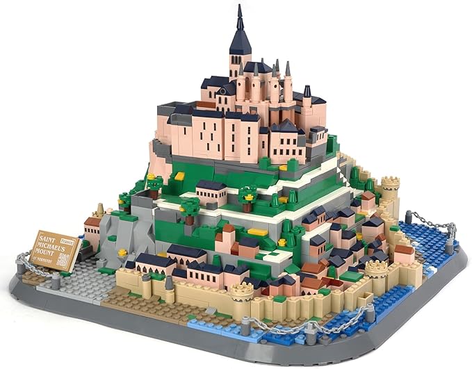 Oichy Building Blocks Set (1392PCS) Saint Michael's Mount Architecture Model Kits World Famous Toy Building Sets for Adults and Kids