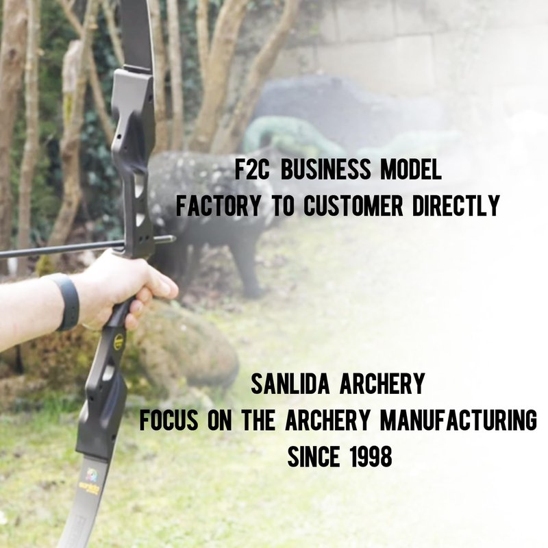 Sanlida Hermit 10 ILF Hunting Recurve Bow Kit for Adults 60" 30-45 Lbs Archery Recurve Bow, CNC ILF Riser, Carbon & Graphite Foam Core ILF Limbs, RH Only, Limited Life-time Warranty (60",40 Lbs)