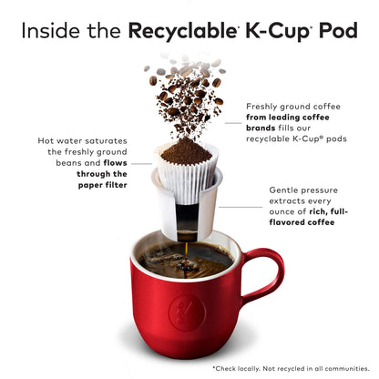 Caribou Coffee Caribou Blend Keurig Single-Serve K-Cup Pod, Medium Roast Coffee, 12 Count