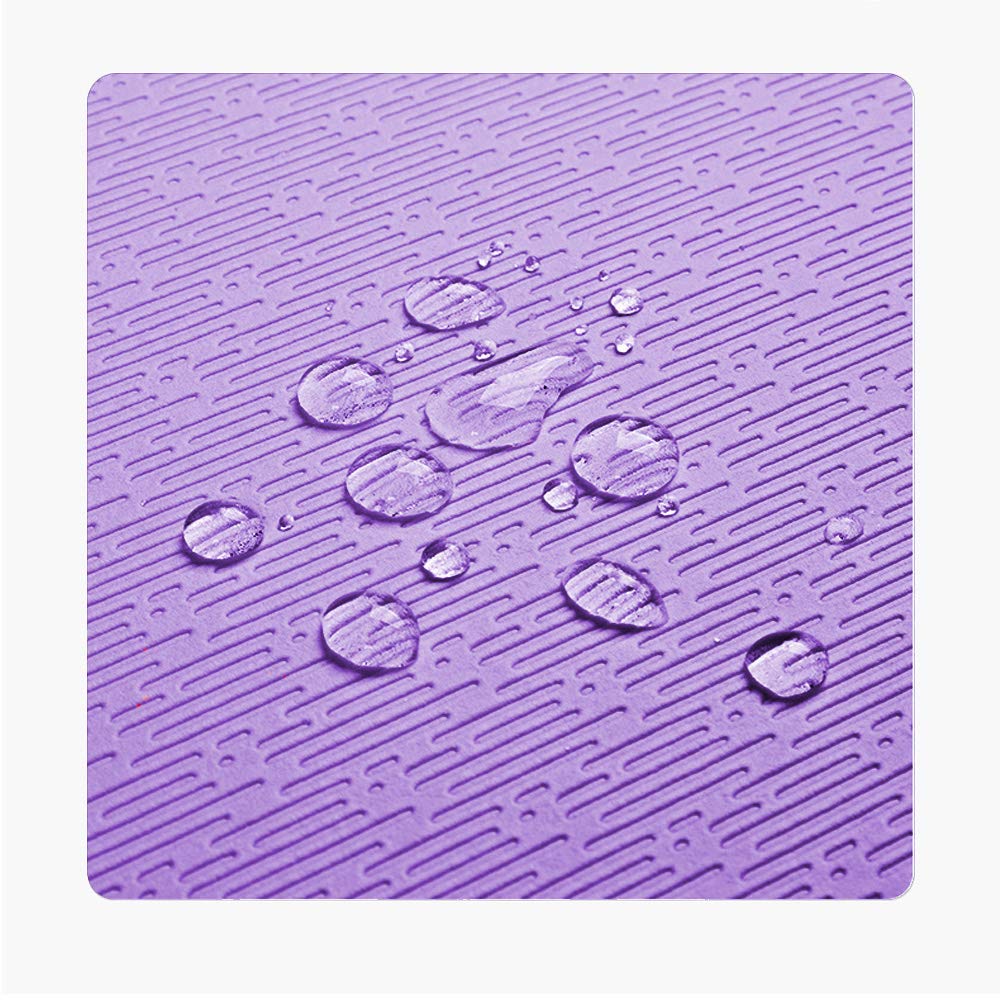 Hatha Yoga Extra Thick TPE Yoga Mat - 72"x 32" Thickness 1/2 Inch -Eco Friendly SGS Certified - With High Density Anti-Tear Exercise Bolster For Home Gym Travel & Floor Outside