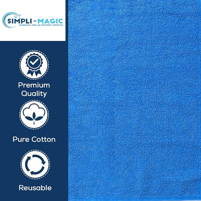 Simpli-Magic Cotton Hand Towels, 12 Pack, 16” x 27”