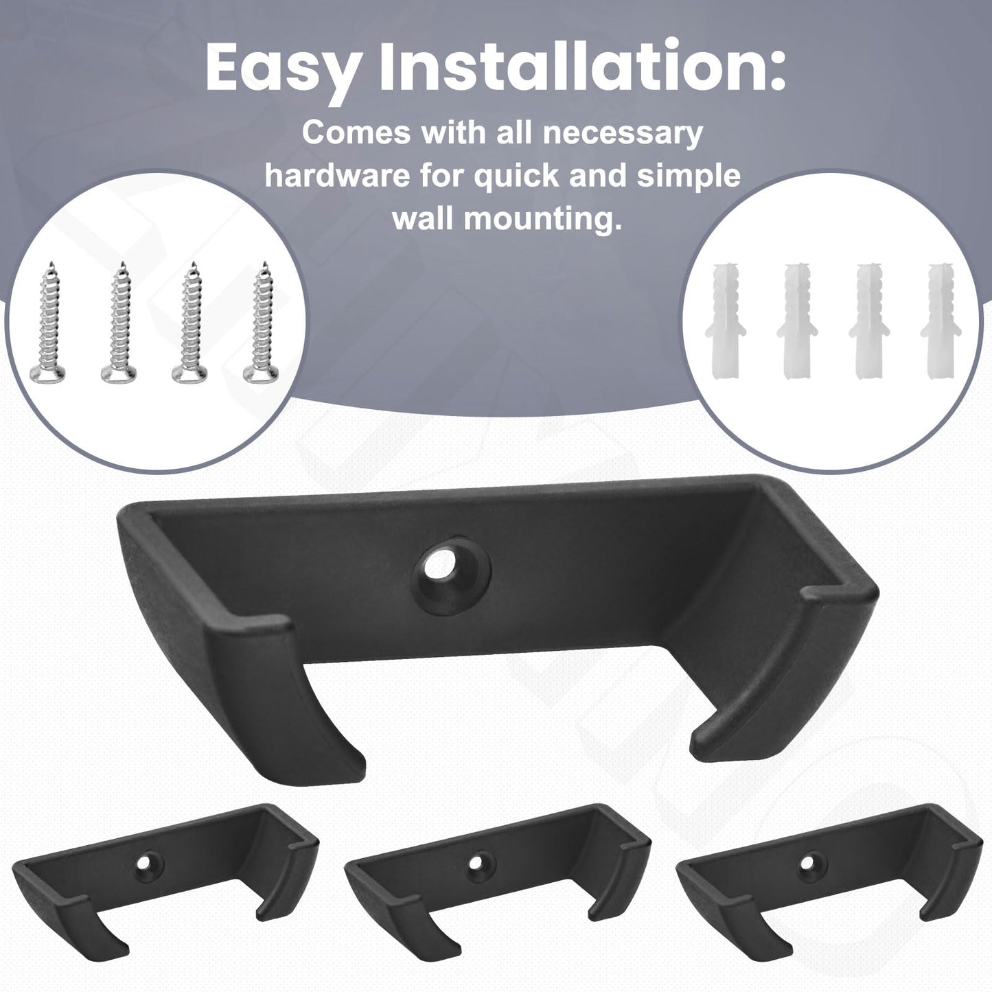 ZHIXING Hockey Puck Wall Mount Display (4 Pack) Wall Rack Holder Brackets for Collectible Pucks & Game Winning Pucks, Wall-Mountable, Holder for all Ice hockey