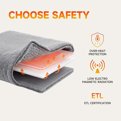 Heated Blanket Electric Blanket Twin 62"x84" Fast Heating Electric Blanket with 10 Heat Levels & 10 Hours Auto-Off Overheat Protection Cozy Soft Flannel Heated Throw Blanket