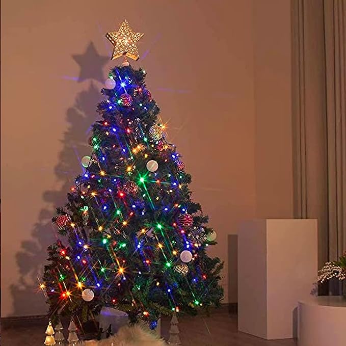 TW SHINE 1000 LED Christmas Lights, 328FT Christmas Tree Lights Outdoor Plug in with 8 Modes, Remote Waterproof Xmas String Lights Indoor Decorations for House Yard Decor, Multi-Colored
