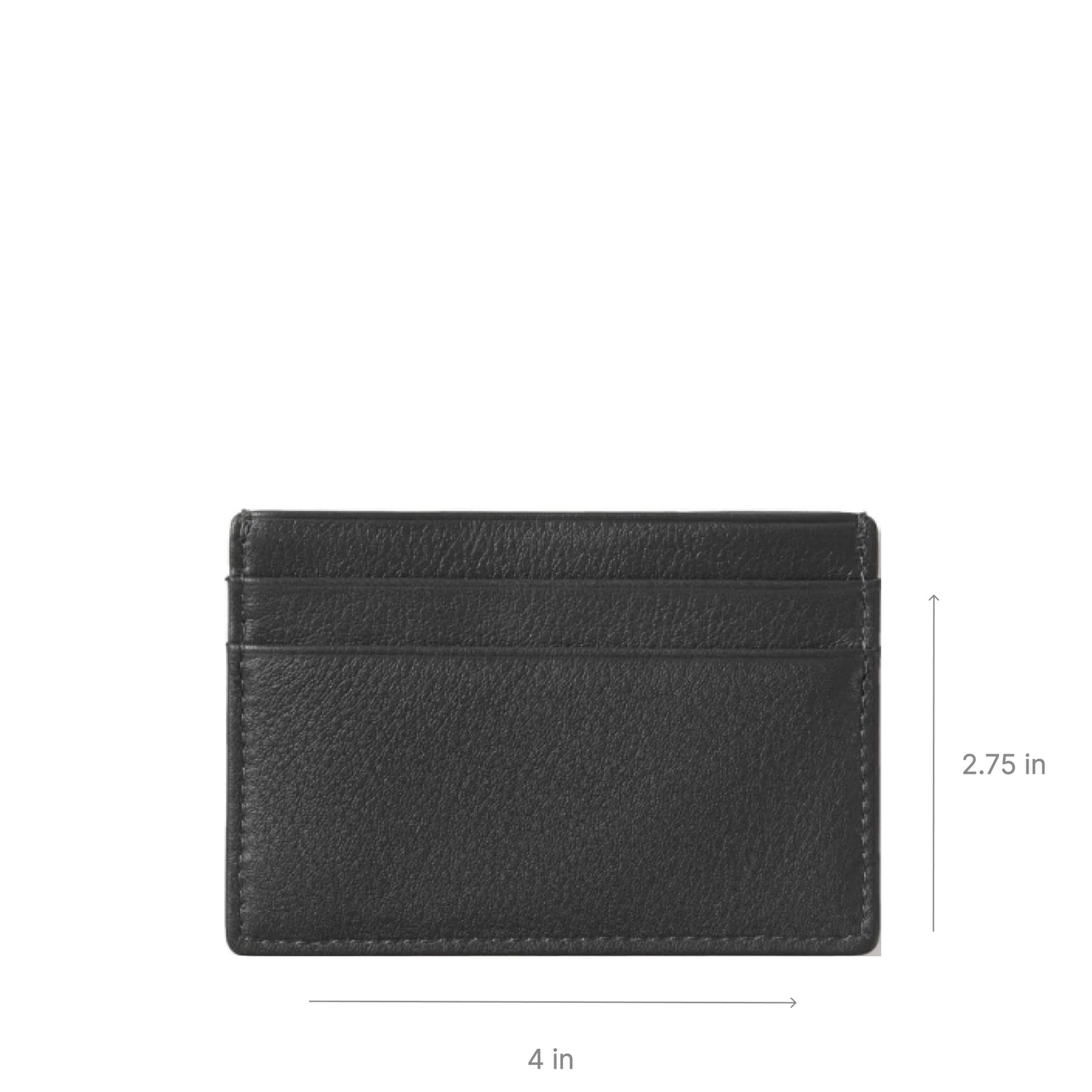 Leatherology Brown Men's Slim Credit Card Case Wallet - 4 credit card slots, center pocket for cash or receipts, slim silhouette design