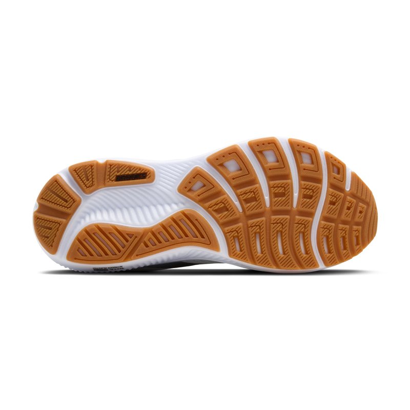 Brooks Men’s Ghost 17 Neutral Running Shoe - White/Black/Tea - 8 Medium