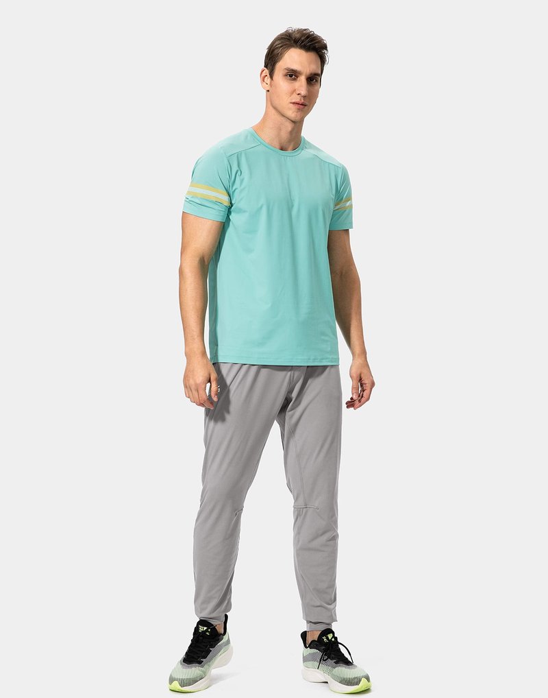 G Gradual Men's Sweatpants with Zipper Pockets Athletic Pants Traning Track Pants Joggers for Men Soccer, Running, Workout(Light Grey,L)