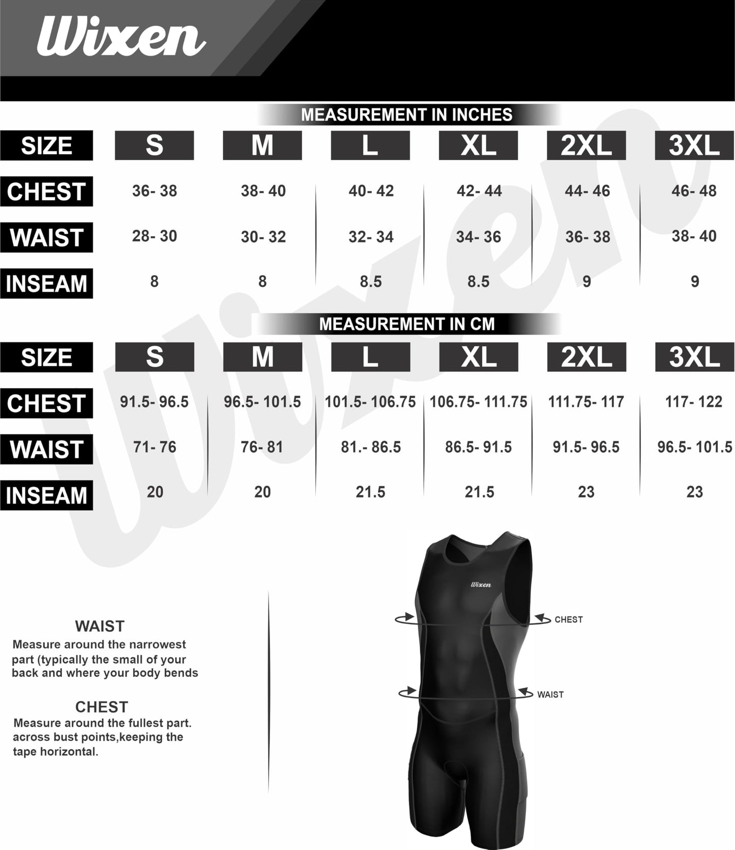 Wixen Men’s Triathlon Suit – Padded One-Piece Sleeveless Trisuit with Rear Zipper for Running, Swimming, Cycling – Neon Green-L