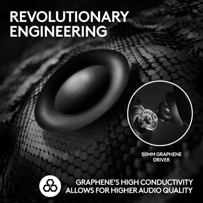 Logitech G PRO X 2 Lightspeed Wireless Gaming Headset: Wireless Gaming Headphones with Mic, 50mm Graphene Drivers, 2.02.0—7.1 Surround, Bluetooth/USB/3.5mm Aux, for PS4/PS5/PC/Nintendo Switch - White