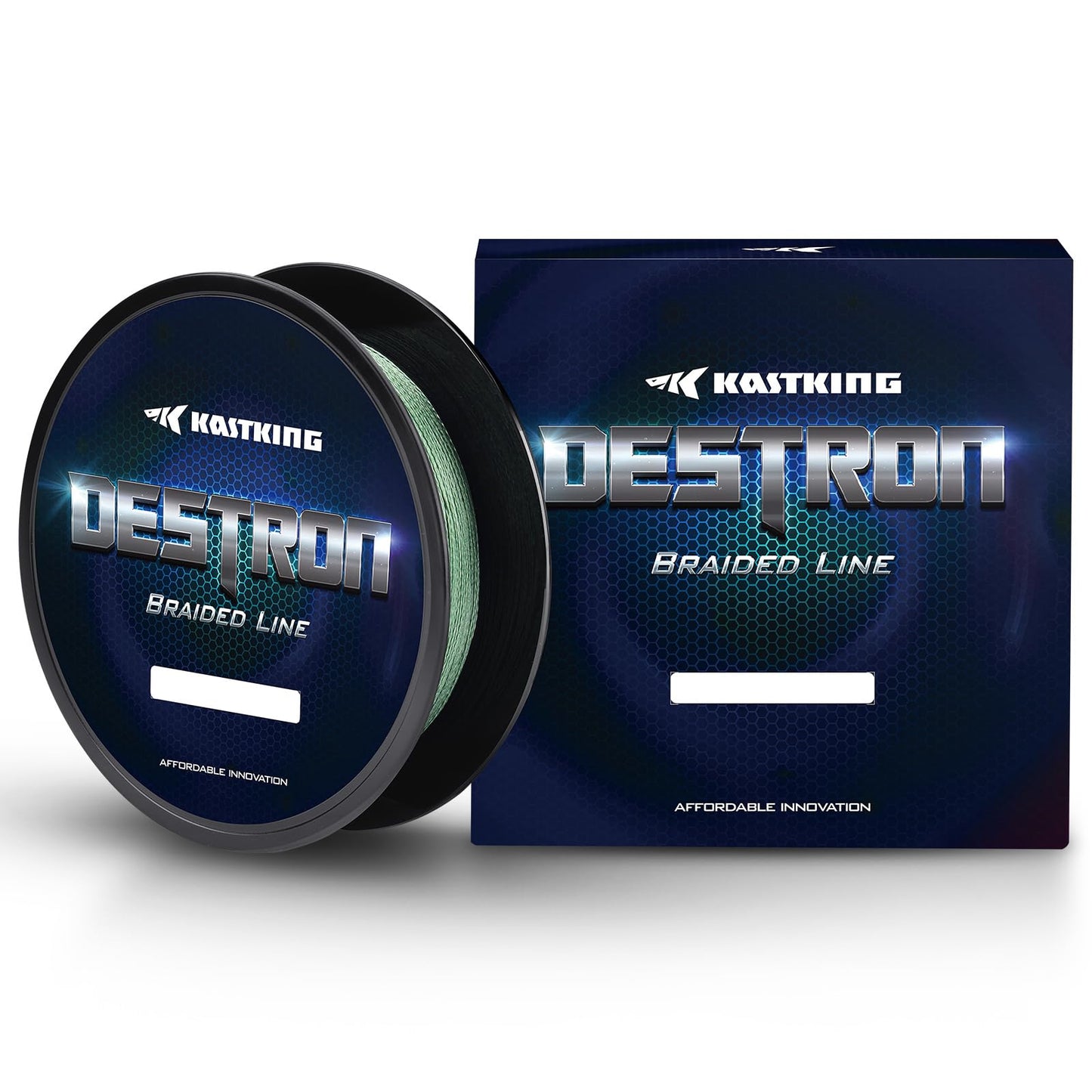 KastKing Destron Braided Fishing Line, Moss Green , 300 yds-65lb-0.42mm