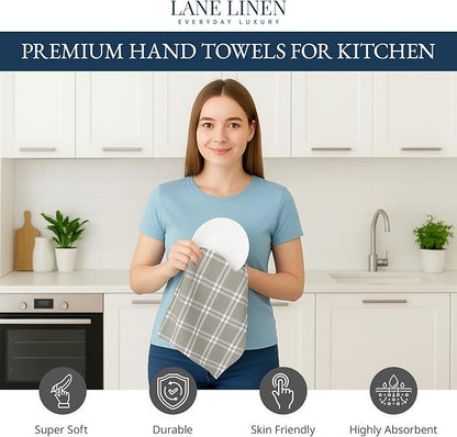 LANE LINEN Cotton Kitchen Towels Set, Quick-Drying Dish Towels, Tea Towels