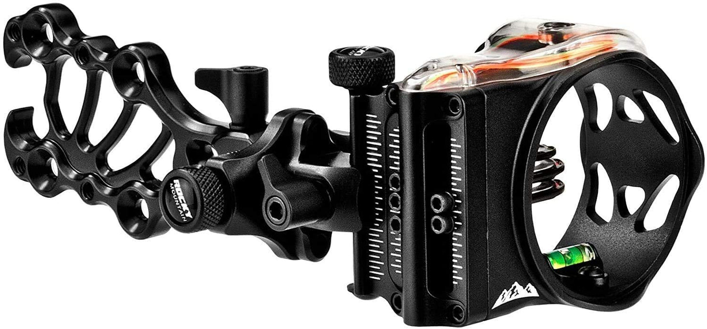 Mountain Rocky Direct Mount 5-Pin Bow Sight - .019” Pins, All Aluminum Construction, 2nd & 3rd Axis Adjustable, Tool Free Micro Adjust Windage & Elevation Laser Etched Markers, Built-In Light Adapter