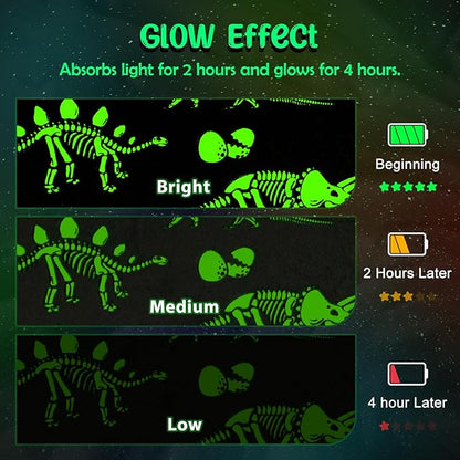 Dinosaur Toys Gifts for Boys Girls - Dino World Glow in The Dark Blanket Best Birthday Christmas Valentines Easter Presents for Kids Toddler Age 1 2 3 4 5 6 7 8 9 10 Years Old Child Soft Throw 50"x60"