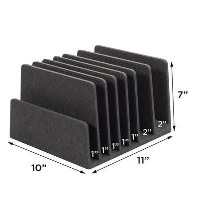 MobileVision Bamboo Device Organizer for Smartphones, Tablets and Laptops, 10 Slots