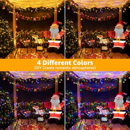 Ollny Christmas Lights, 210FT 640LED Color Changing Christmas Tree Lights with 11 Modes Remote Control, Outdoor Christmas Lights for Outside Indoor Patio Weddings Xmas Decorations