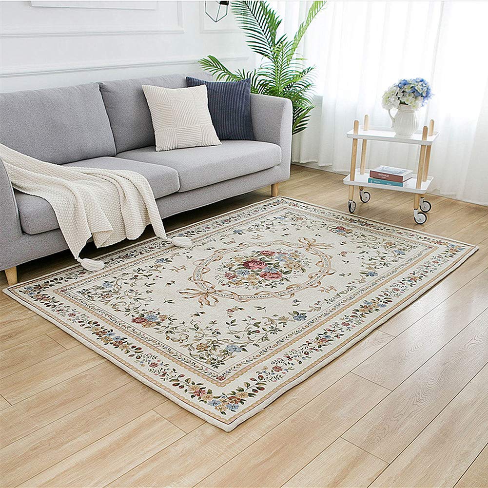 UKELER Royal Collection New Traditional Oriental Rug Home Decor Collection Floral Rugs Carpet for Bedroom, 4' x 6', Euro Romance