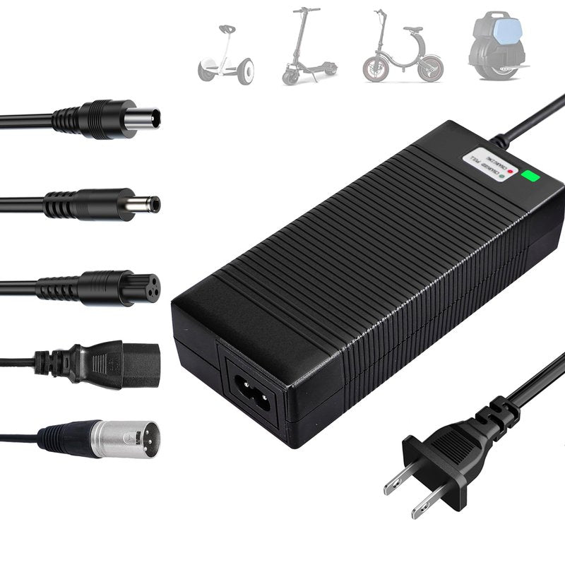 EVAPLUS 5 in 1 Plugs 54.6V Fast Charger, Universal for 48V 13S Lithium Batteries, Pinkind 48V Li-ion Battery Charger Replacement for Razor, Jetson, Voyage, Gotrax, Ninebot,Segway, Hiboy