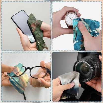 6 PCS Glasses Cleaning Cloth Eyeglass Lens Cleaning Cloth Eyeglasses Wipes