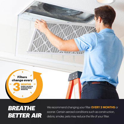 BNX TruFilter 18x24x1 Air Filter MERV 11 (6-Pack) - MADE IN USA - Allergen Defense Electrostatic Pleated Air Conditioner HVAC AC Furnace Filters for Allergies, Dust, Pet, Smoke, Allergy MPR 1200 FPR 7