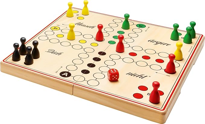 Schmidt Spiele 49453 Mensch ärgere Dich Nicht Deluxe Version Family Game