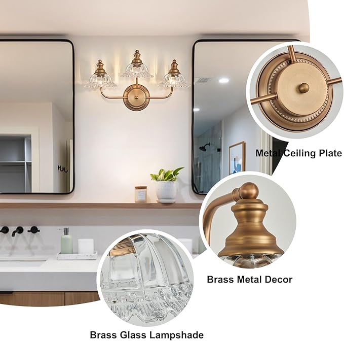 3 Light Vanity Light Vintage Bathroom Vanity Light Fixtures