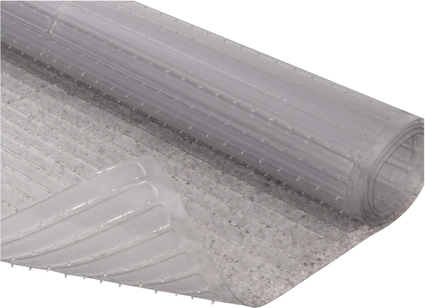 RESILIA Deep-Pile Carpet Runner - Plastic Vinyl Carpet & Rug Protector, Waterproof Clear Vinyl Floor Runners, 27 Inches Wide x 15 Inches Long, Made in The USA