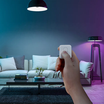 SwitchBot Remote One Touch Button - Compatible with SwitchBot Bot, Curtain Robot, Color Bulb, Plug Mini and Blind Tilt, Smart Home Easy to Control, Bluetooth Long Range 5.0